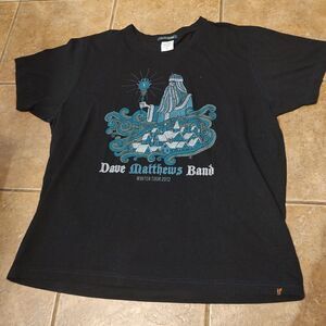 Dave Mathews Band T-Shirt Winter Tour 2012 Black Men's Sz XL Short Sleeve